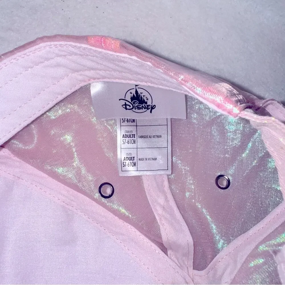 Adult Walt Disney World 50th Anniversary Baseball Cap Iridescent Pink